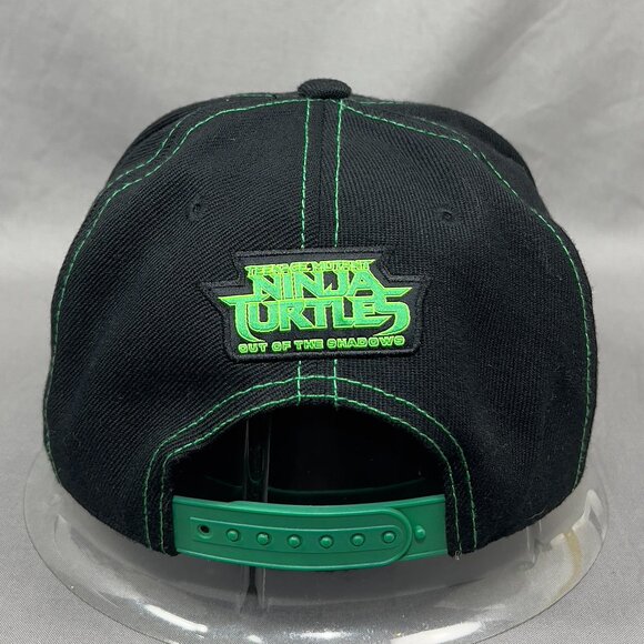 Teenage Mutant Ninja Turtles Orange Crush Snapback Hat Cap Black Adjustable Mens - Picture 4 of 16